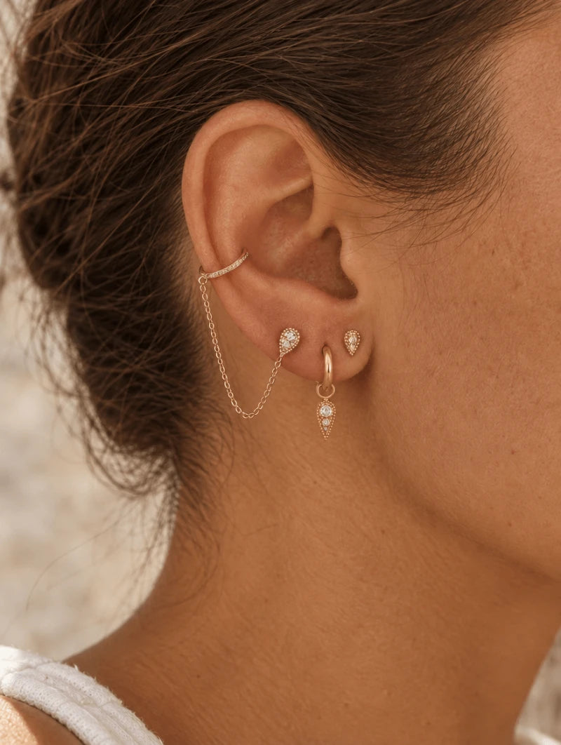 Bijou d’Oreille Spike – Doré ou Argent