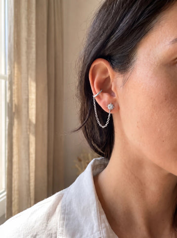 Bijou d’Oreille Solstice – Doré ou Argent