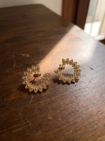 Boucles d’Oreilles Maya Dorées