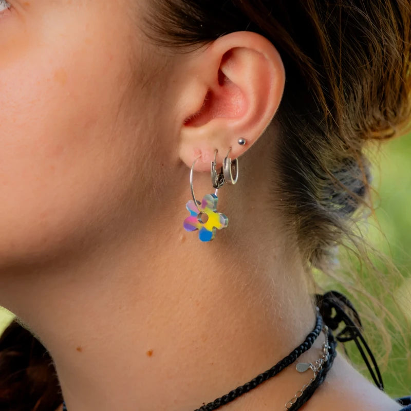 Boucle d'oreille Fleur - Les Beaux Jours