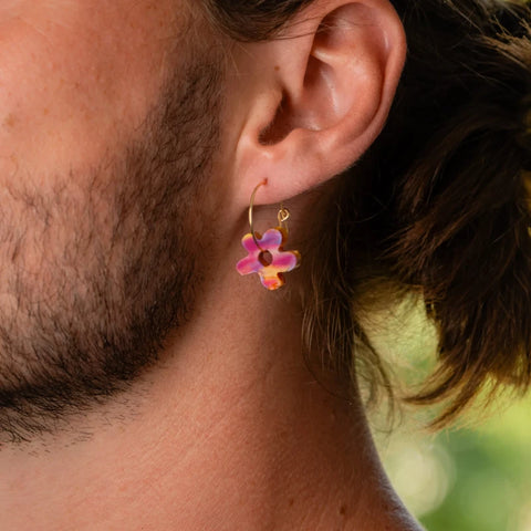 Boucle d'oreille Fleur - Les Beaux Jours