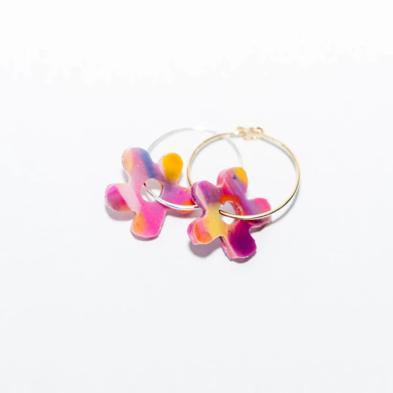 Boucle d'oreille Fleur - Les Beaux Jours