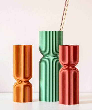 vase fait à la main en bois recyclé - décoration éco-responsable de meanwhile boutique