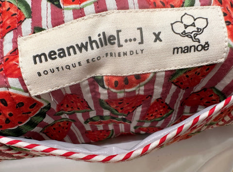 Petit tote bag pastèque rose - Manoë x Meanwhile Boutique