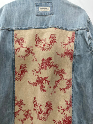 Veste en jean upcyclée