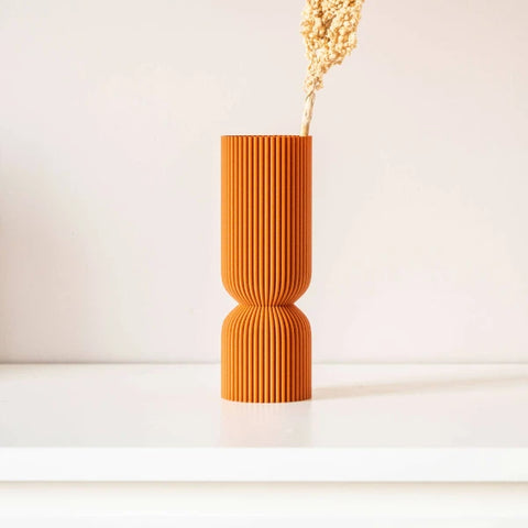 Vase original I design Diabolo orange