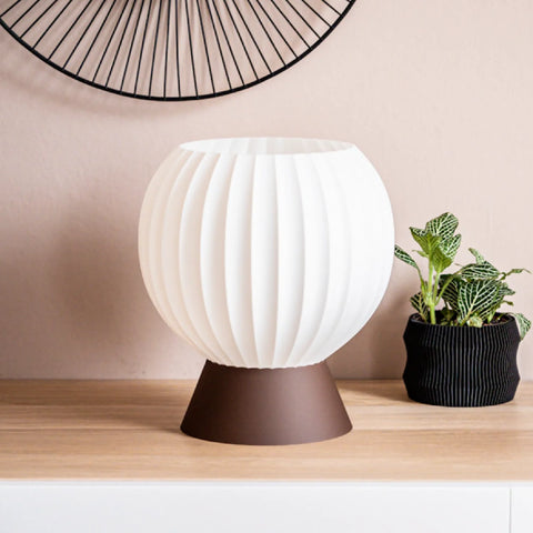 Lampe en bois recyclé I Lune 2 coloris