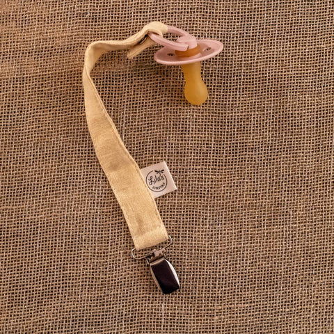 Attache-tétine pour bébé en coton bio | 5 coloris - Meanwhile Boutique