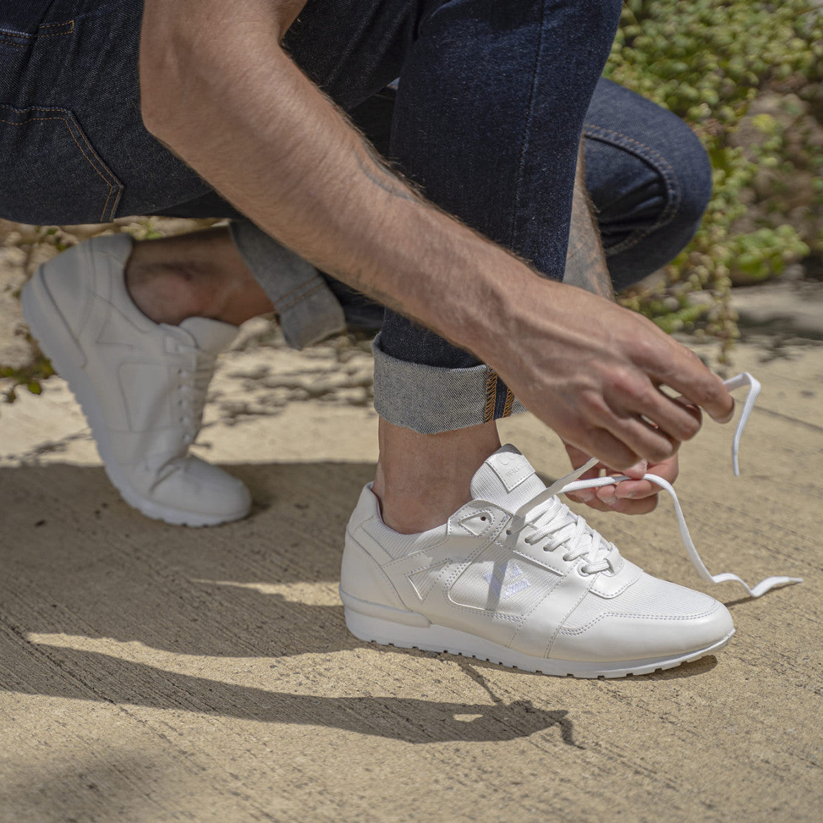 Baskets véganes pour hommes Blanche Raven - Meanwhile Boutique