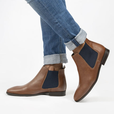 Bottines véganes Marron pour hommes Alan - Meanwhile Boutique