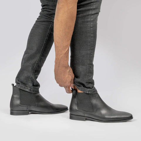 Bottines véganes Noir pour hommes Alan - Meanwhile Boutique