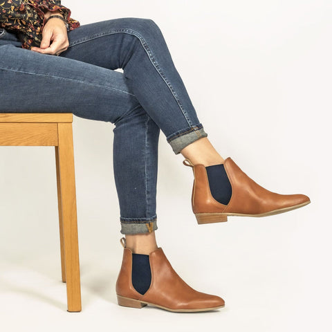 Bottines véganes pour femmes Camel Laïka - Meanwhile Boutique