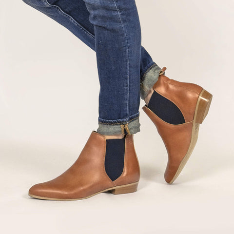 Bottines véganes pour femmes Camel Laïka - Meanwhile Boutique