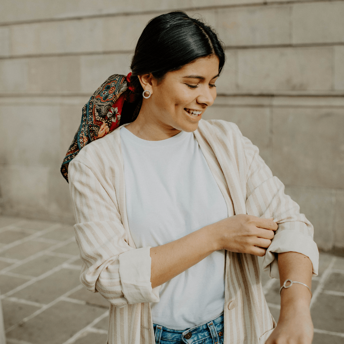 Boucles d'oreilles minimalistes en argent recyclé