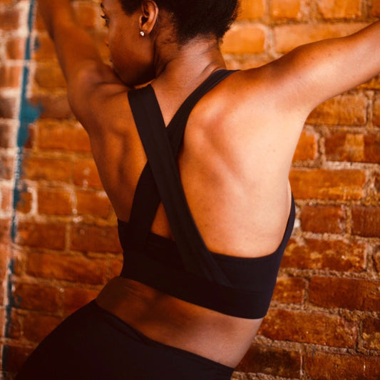 Brassière de sport avec bretelles croisées Arizona - Noir