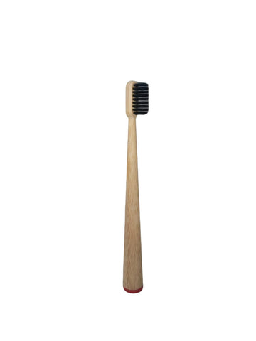 Brosse à dents avec pied intégré coloré en bambou naturel