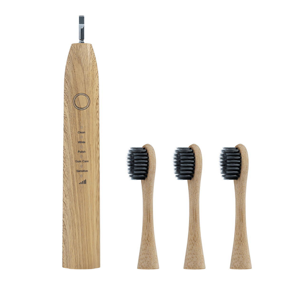 Brosse à dents électrique en bambou pour une salle de bain éco-responsable 