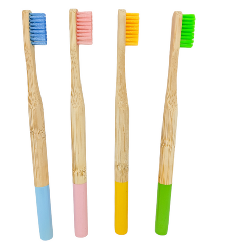 Brosse à dents en matière naturelle de bambou 