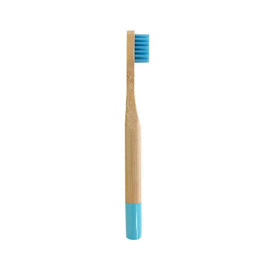 Brosse à dents colorée pour enfant en bambou naturel