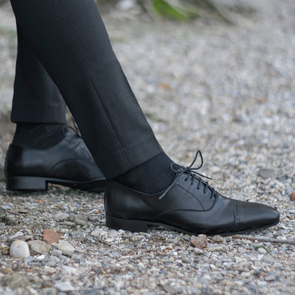 Chaussures véganes de costume Noires pour hommes - Watson - Meanwhile Boutique