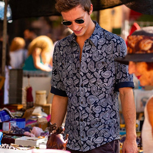 Chemise unisexe Khuna 3/4 en coton bio de Palasana