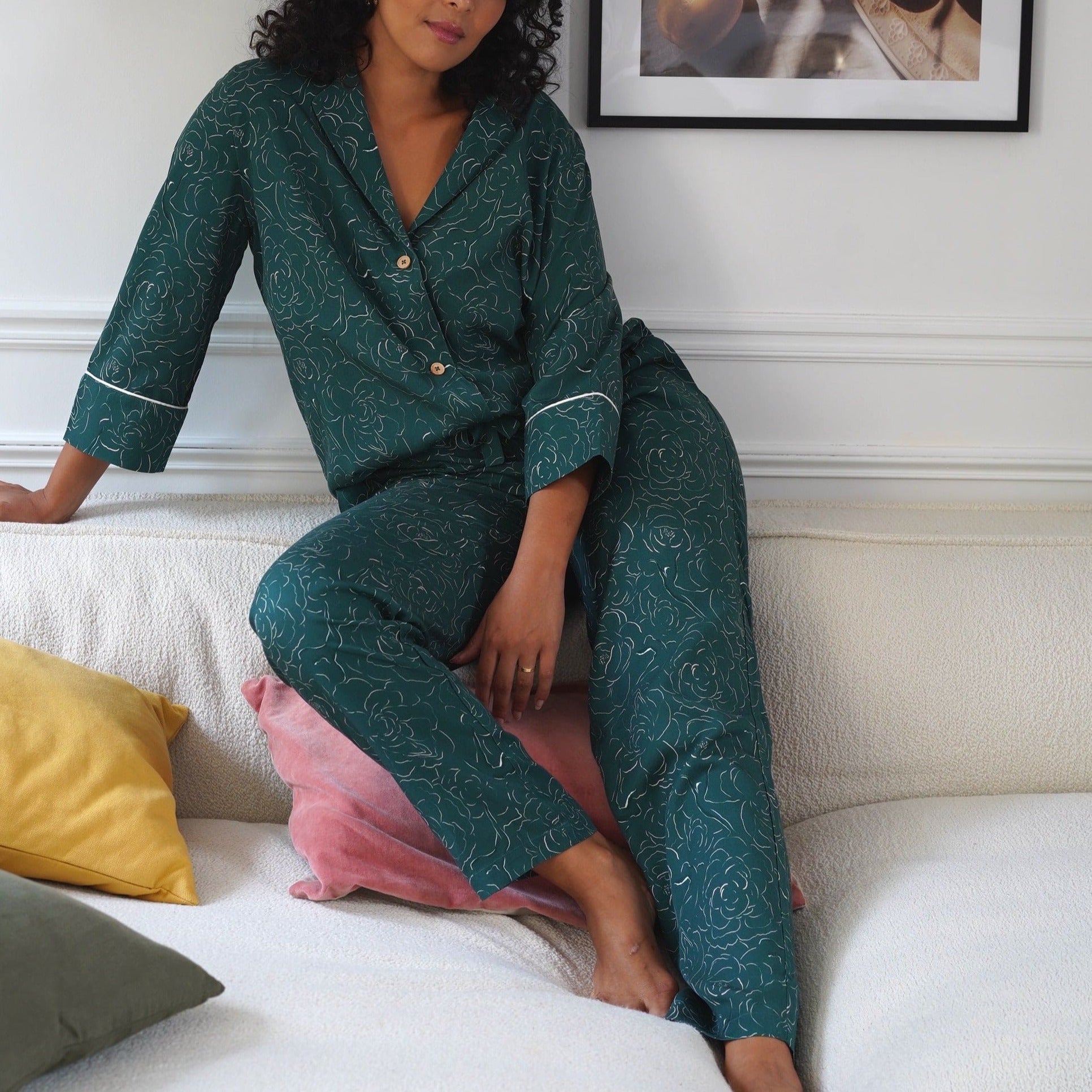 Chemise de pyjama confortable en matière éco-responsable