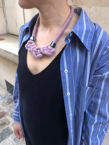 Collier fleur en macramé I Flower I 8 coloris
