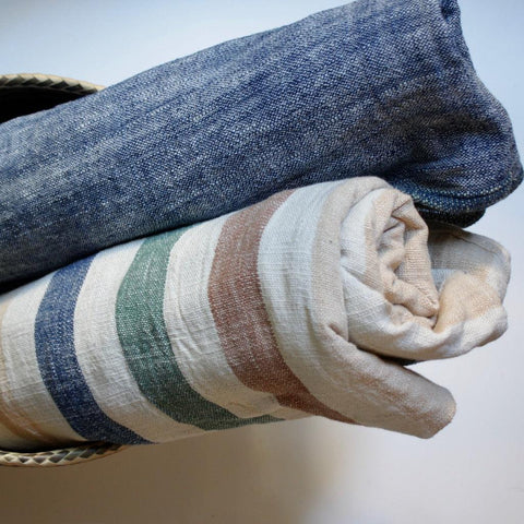 Couverture en coton naturel I Plusieurs coloris - Meanwhile Boutique