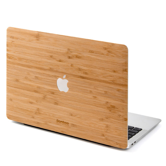 Cover adhésive en bambou pour ordinateur portable MacBook
