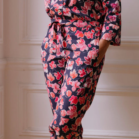 Ensemble pyjama avec pantalon en tissu éco-responsable