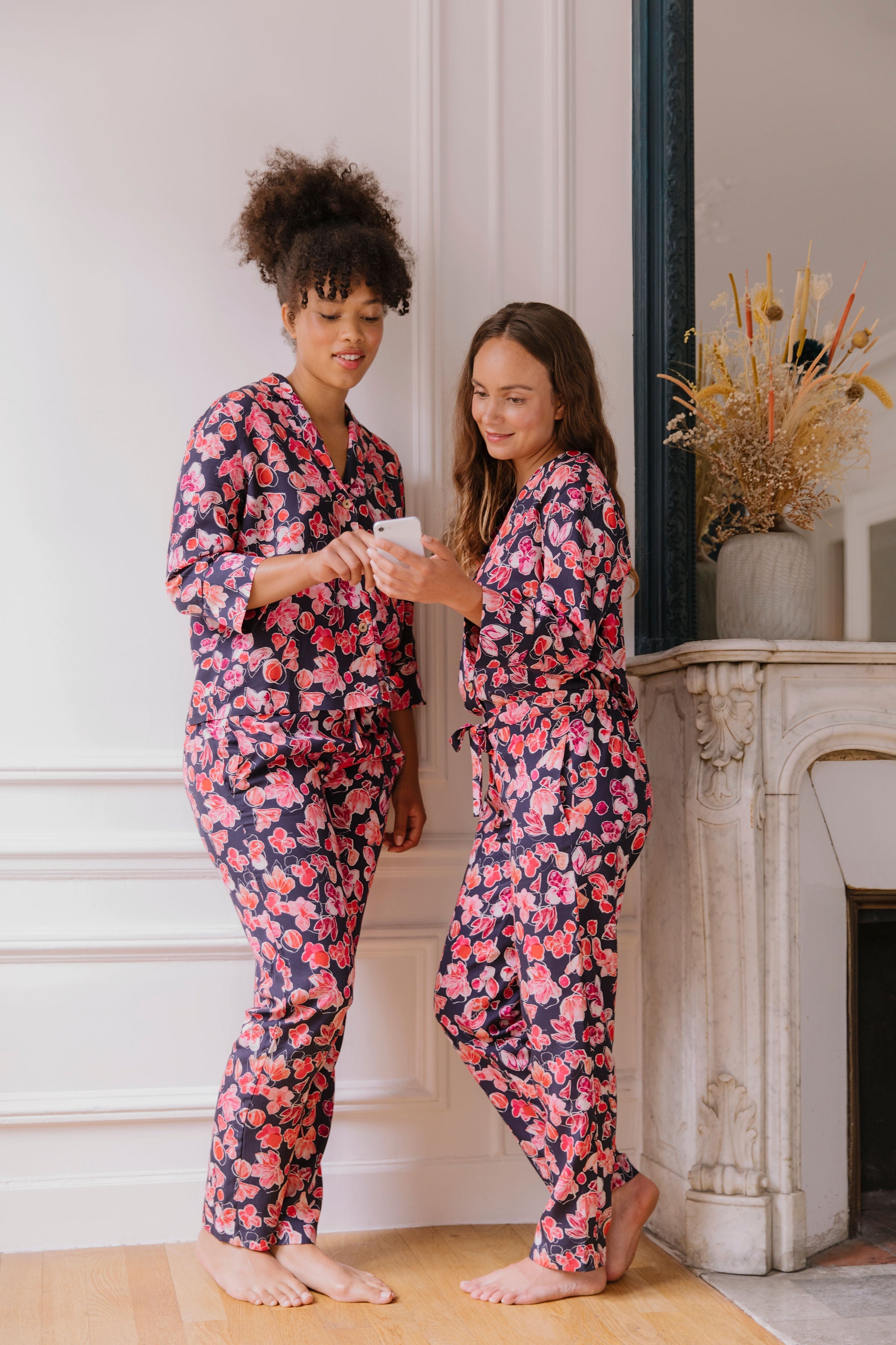 Ensemble pyjama avec pantalon en tissu éco-responsable