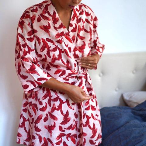 Kimono fluide à la matière éco-responsable pour femme 