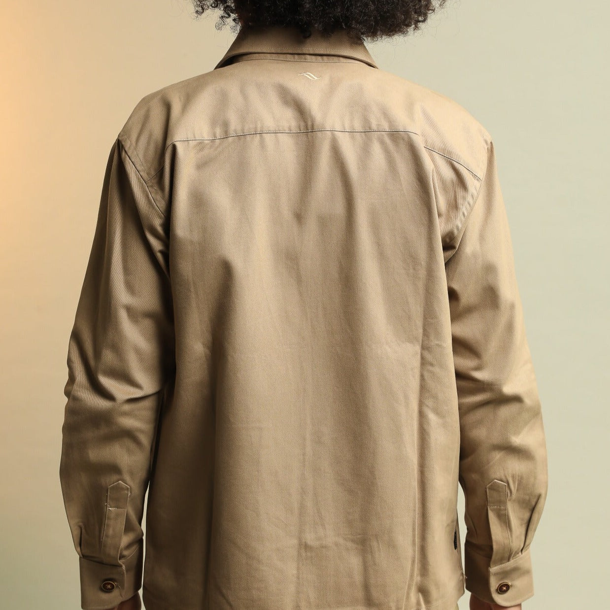 Surchemise / veste conçue à la main à partir de coton pima