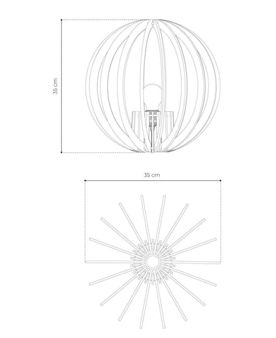 Lampe à poser en bois design - Oya