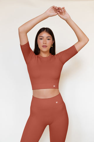 legging de sport côtelés sans couture en matières recyclées - Meanwhile Boutique