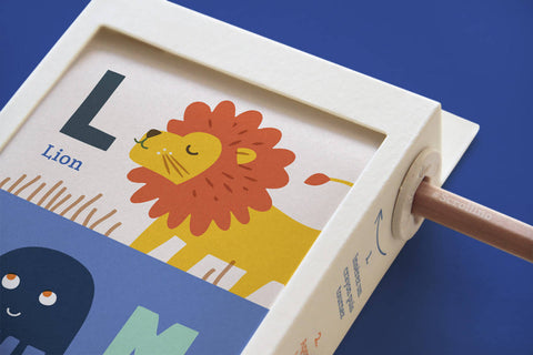 Livre objet à dérouler 100% compostable - Scrollino ABC ZOO - Meanwhile Boutique