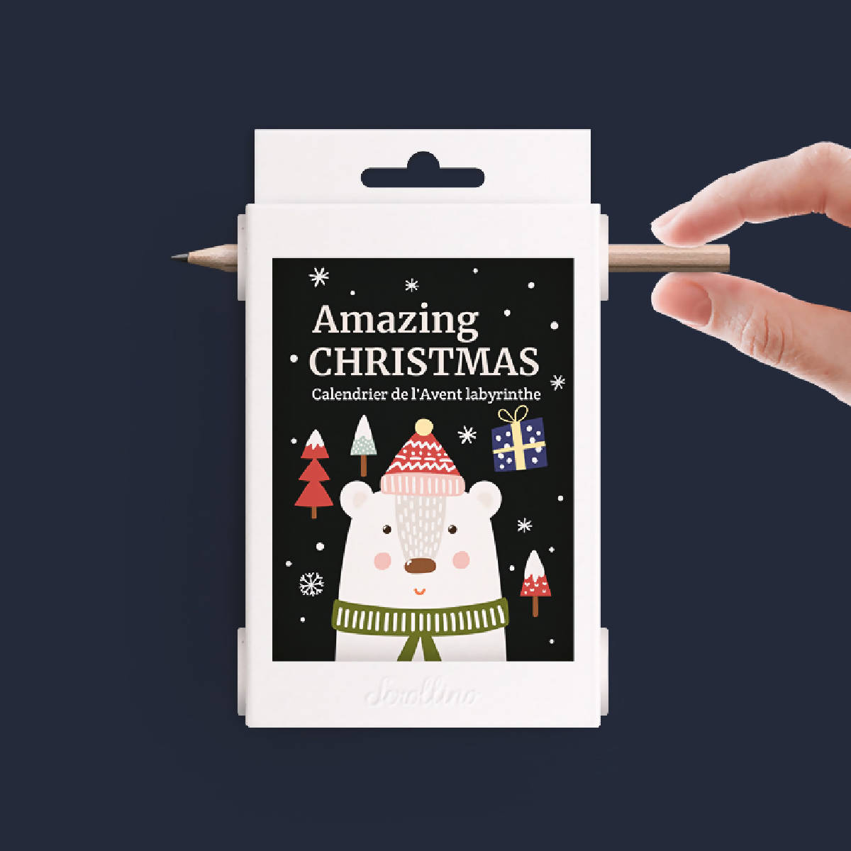 Livre objet à dérouler 100% compostable - Scrollino Amazing Christmas - Meanwhile Boutique