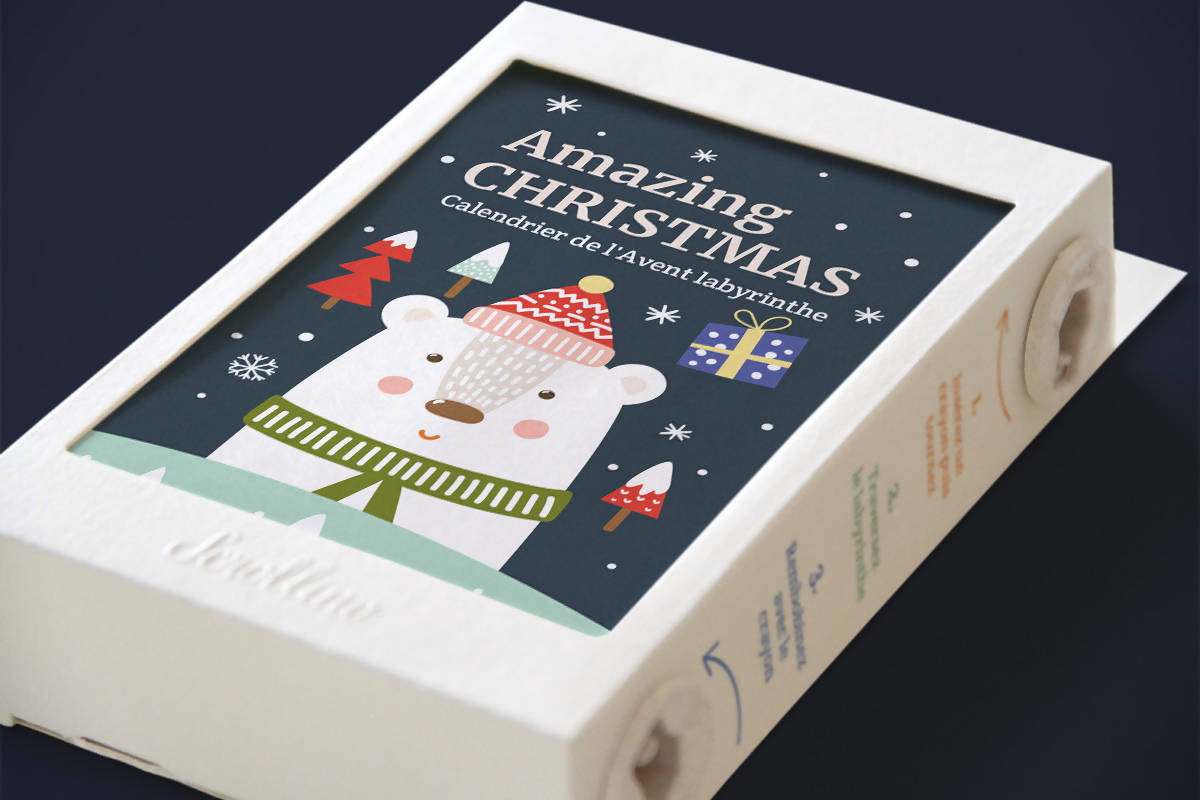 Livre objet à dérouler 100% compostable - Scrollino Amazing Christmas - Meanwhile Boutique