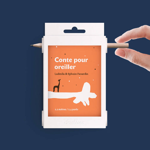 Livre objet à dérouler 100% compostable - Scrollino Conte pour Oreiller - Meanwhile Boutique