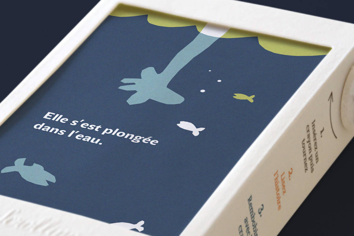 Livre objet à dérouler 100% compostable - Scrollino Conte pour Oreiller - Meanwhile Boutique