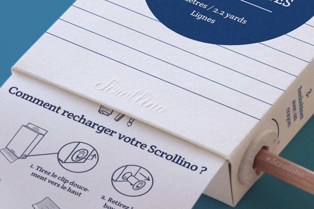 Livre objet à dérouler 100% compostable - Scrollino Pour mes Notes - Meanwhile Boutique