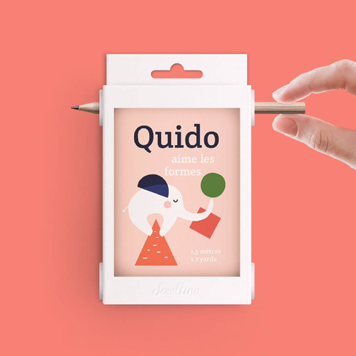 Livre objet à dérouler 100% compostable - Scrollino Quido aime les formes - Meanwhile Boutique