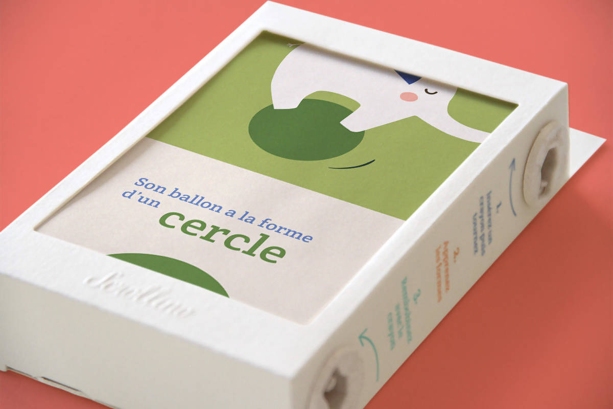 Livre objet à dérouler 100% compostable - Scrollino Quido aime les formes - Meanwhile Boutique