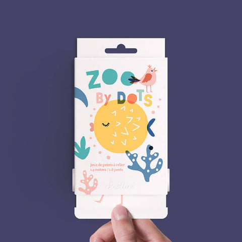 Livre objet à dérouler 100% compostable - Scrollino Zoo by Dots - Meanwhile Boutique