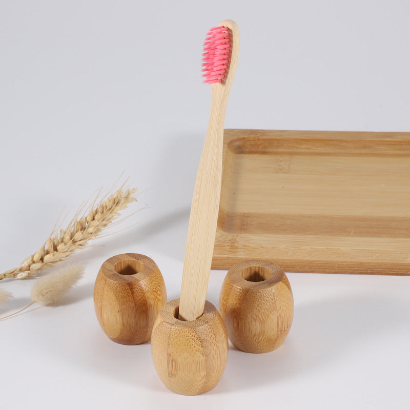 Porte-brosse à dents minimaliste en bambou