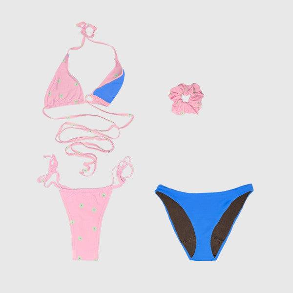 Lot 1 ensemble bikini + 1 culotte maillot + 1 chouchou