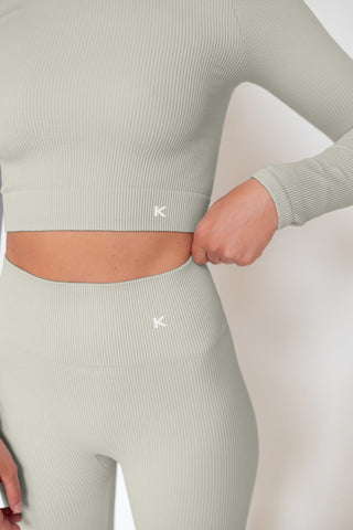 legging de sport côtelés sans couture en matières recyclées - Meanwhile Boutique