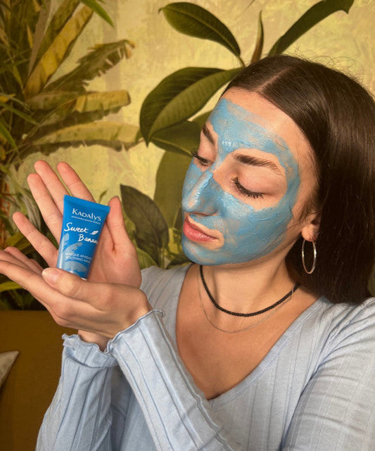 Masque Peeling / liftant Exfoliant / apaisant Bio à la Banane Verte de Kadalys, produits soins 100% naturel