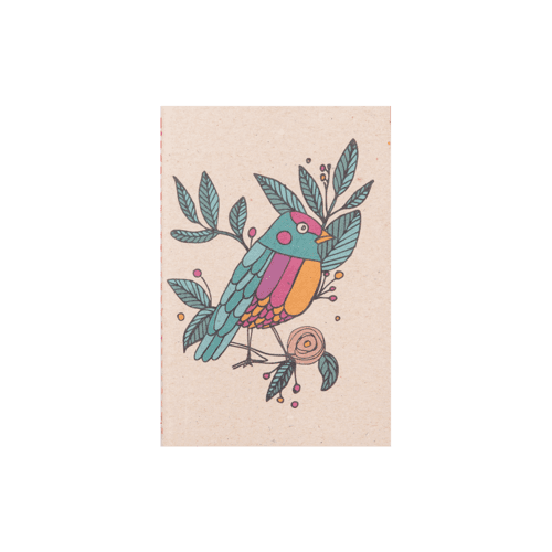 Mini Notebook avec une couverture illustrée en papier recyclé produit libanais