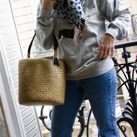 Petit sac / panier en osier fait main 